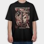 Fire Fox Eyes, Tricou Oversize Barbati (Unisex)