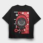 Camera Lens Buddy, Tricou Oversize Barbati (Unisex)