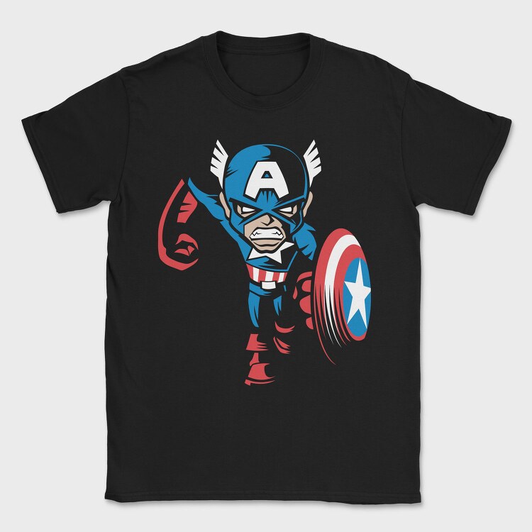 Captain America Shield, Tricou Barbati (Unisex)
