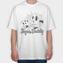 Sugar Daddy Cartoon Old, Tricou Oversize Barbati (Unisex)