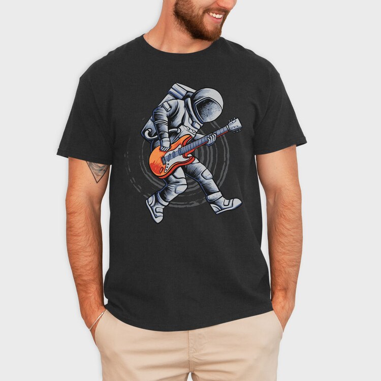Space Guitar Astronaut, Tricou Barbati (Unisex)