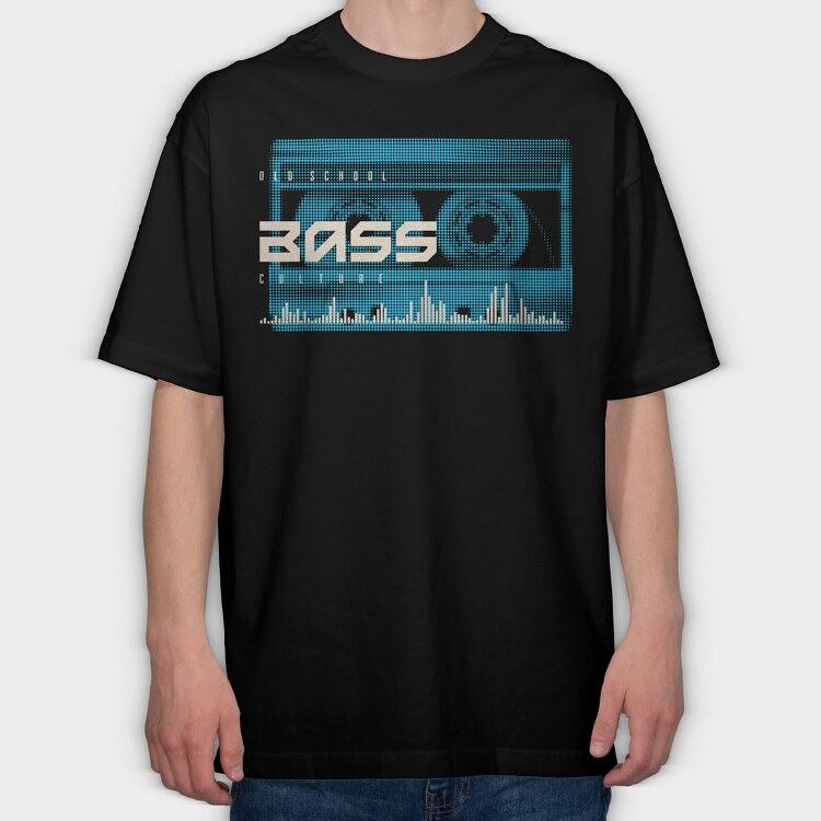 Bass Boom Beats, Tricou Oversize Barbati (Unisex)