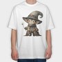 Elf Wizard Hat, Tricou Oversize Barbati (Unisex)