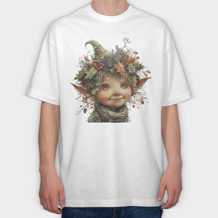 Elf Ornament Holiday, Tricou Oversize Barbati (Unisex)