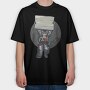 Space Explorer Sign, Tricou Oversize Barbati (Unisex)