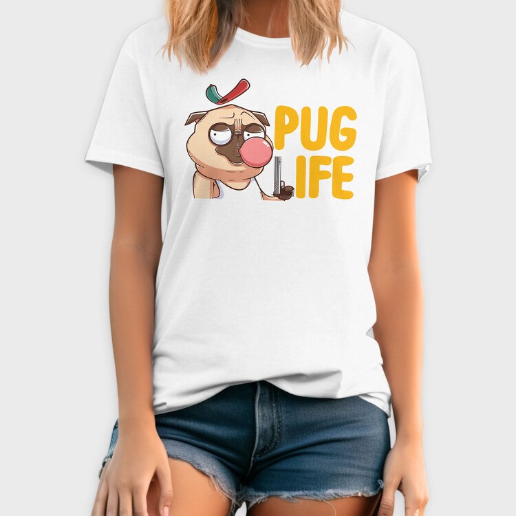 Pug Life Bubble, Tricou Barbati (Unisex)