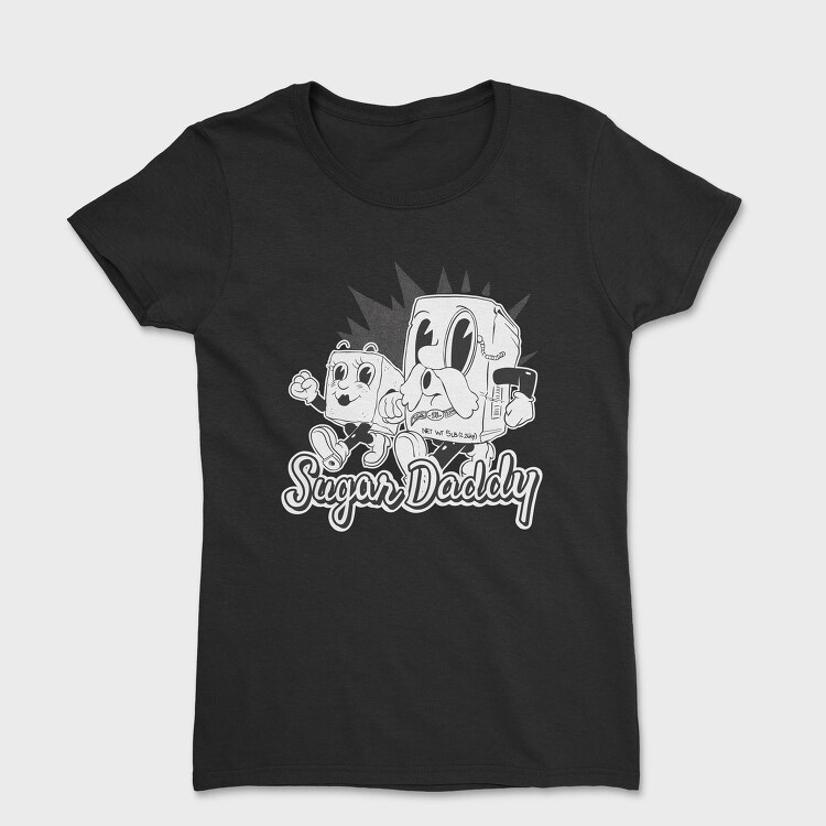 Sugar Daddy Cartoon Old, Tricou Femei