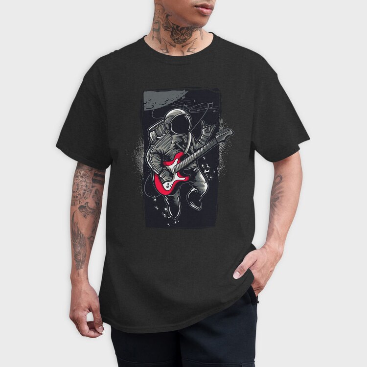 Space Rock Guitarist, Tricou Barbati (Unisex)