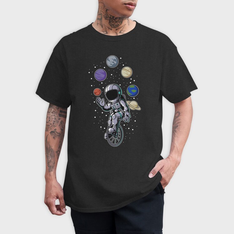 Space Juggling Astronaut, Tricou Barbati (Unisex)