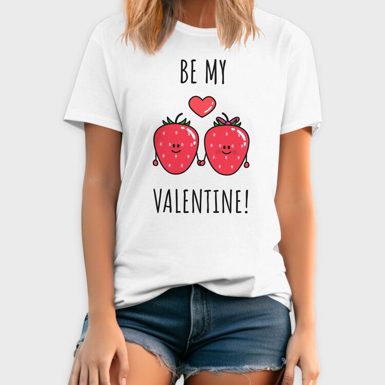 Be My Strawberry Valentine, Tricou Barbati (Unisex)