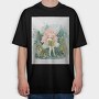 Elf Reading Book, Tricou Oversize Barbati (Unisex)