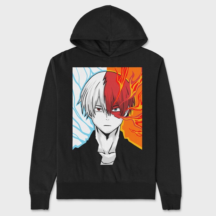Ice Fire Eyes, Hanorac Oversize Barbati (Unisex)