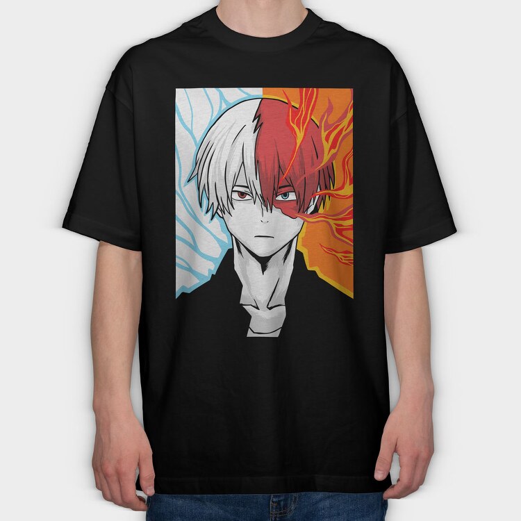 Ice Fire Eyes, Tricou Oversize Barbati (Unisex)