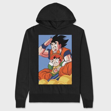 Goku And Son Goku, Hanorac Oversize Barbati (Unisex)