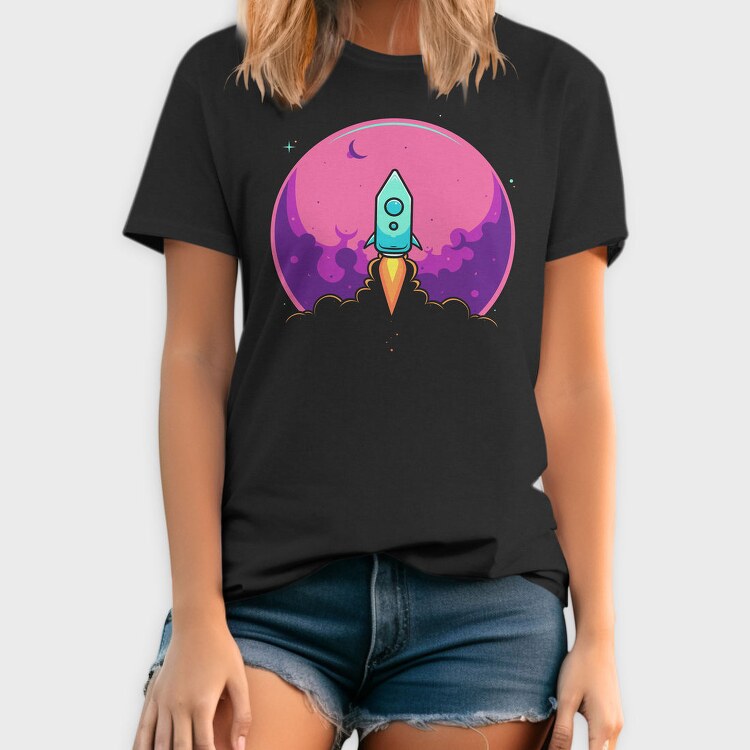 Space Rocket Blast, Tricou Barbati (Unisex)
