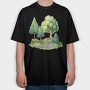Enchanted Forest Path, Tricou Oversize Barbati (Unisex)
