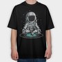 Space Meditate, Tricou Oversize Barbati (Unisex)