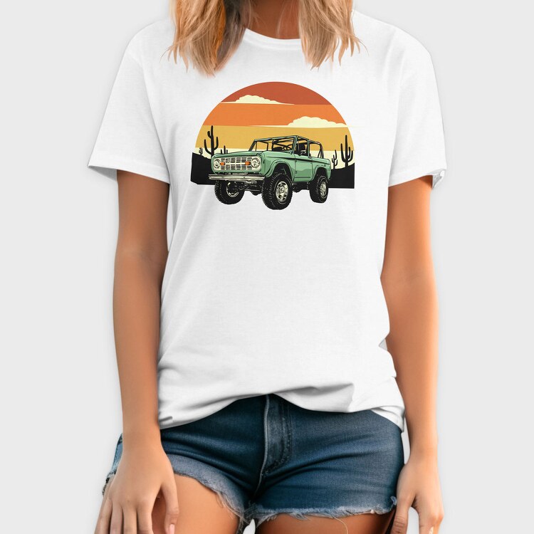 Desert Bronco Sunset, Tricou Barbati (Unisex)