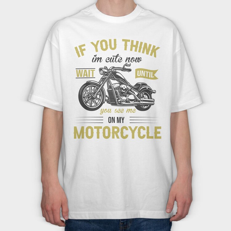 Motorcycle Ride Now, Tricou Oversize Barbati (Unisex)