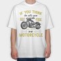 Motorcycle Ride Now, Tricou Oversize Barbati (Unisex)