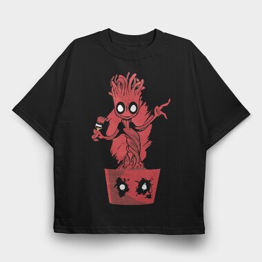 Groot Ice Cream, Tricou Oversize Barbati (Unisex)