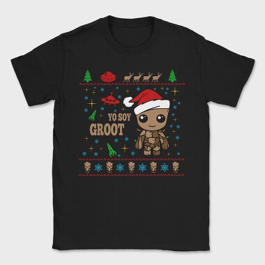 Grootmas Alien Xmas, Tricou Barbati (Unisex)