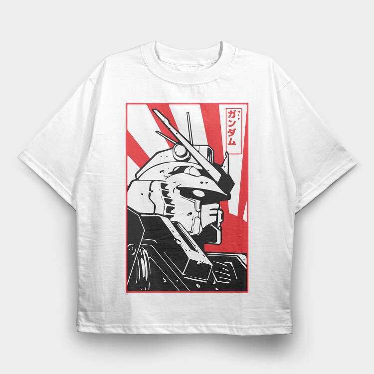 Gundam Red Strike, Tricou Oversize Barbati (Unisex)