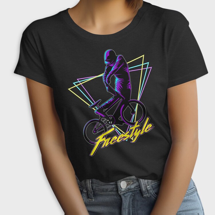 Freestyle Neon Cyclist, Tricou Femei