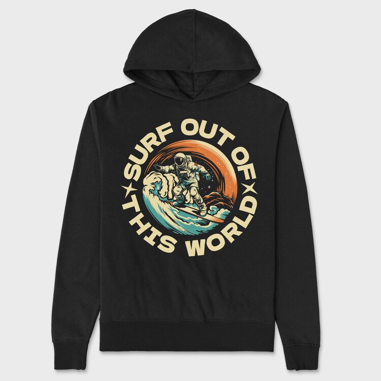 Surf Out of This World, Hanorac Oversize Barbati (Unisex)
