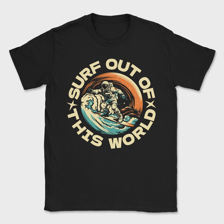 Surf Out of This World, Tricou Barbati (Unisex)
