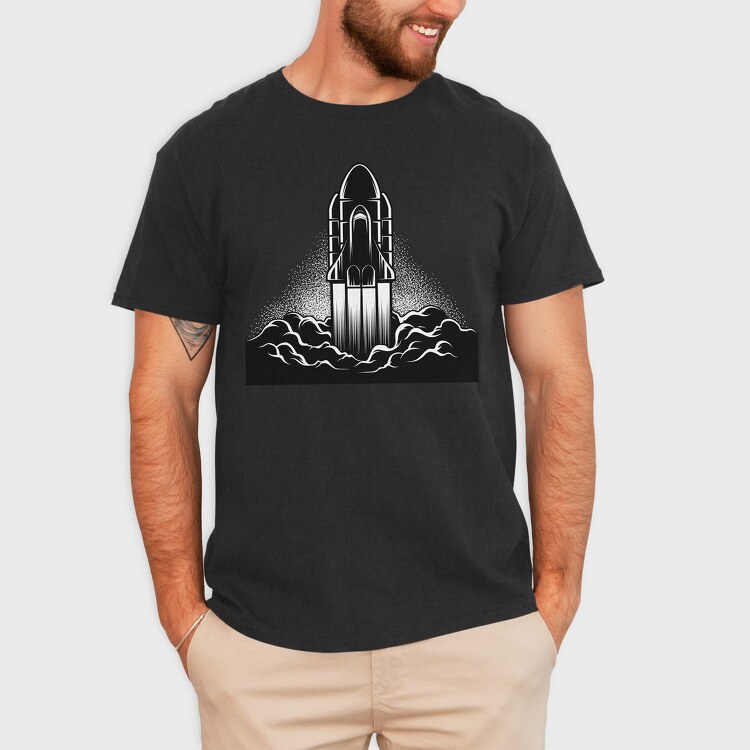 Space Shuttle Ascent, Tricou Barbati (Unisex)