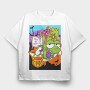 Halloween Zombie Trick Or Treat, Tricou Oversize Barbati (Unisex)