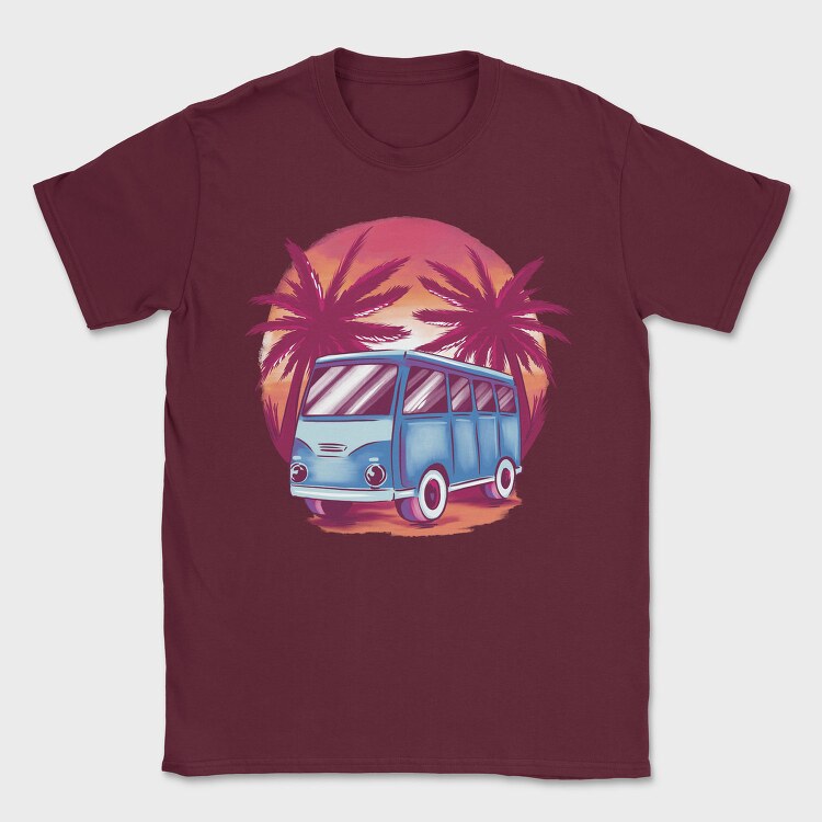 Sunset Beach Van, Tricou Barbati (Unisex)