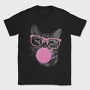 Sunglasses Cat Bubblegum Monochrome, Tricou Barbati (Unisex)