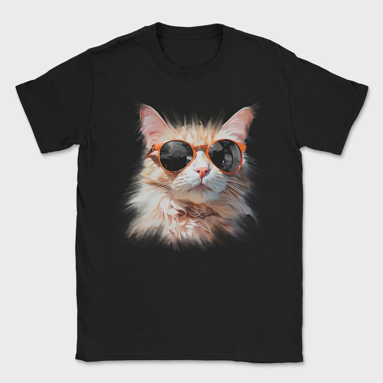 Sunglass Cat, Tricou Barbati (Unisex)