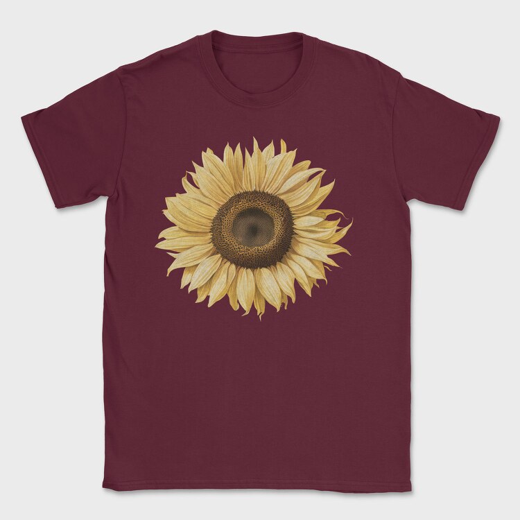 Sunflower Detailed, Tricou Barbati (Unisex)