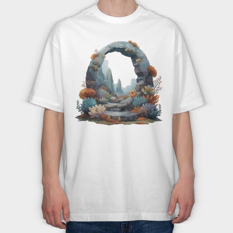 Enchanted Garden Arch, Tricou Oversize Barbati (Unisex)