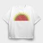Sun Watermelon, Tricou Oversize Barbati (Unisex)