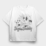 Sugar Daddy Cartoon Old, Tricou Oversize Barbati (Unisex)