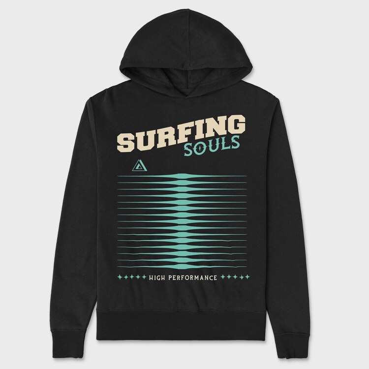 Sufing Souls, Hanorac Oversize Barbati (Unisex)