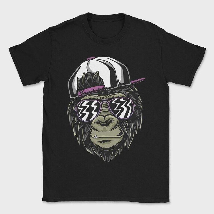 Stylish Monkey, Tricou Barbati (Unisex)