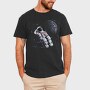 Space Moon Astronaut, Tricou Barbati (Unisex)