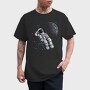 Space Moon Astronaut, Tricou Barbati (Unisex)