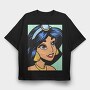 Jazzy Jasmine, Tricou Oversize Barbati (Unisex)