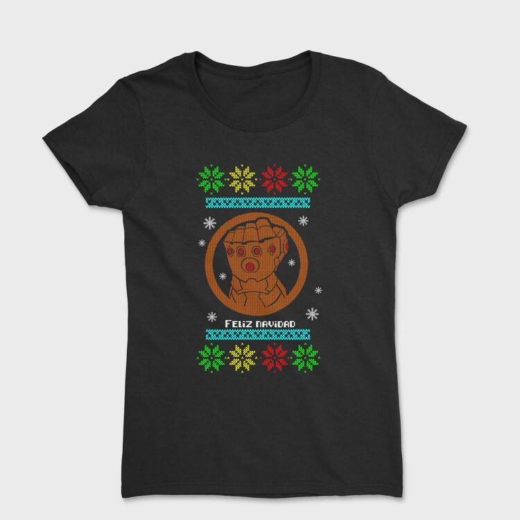 Knitted Reindeer Sweater, Tricou Femei
