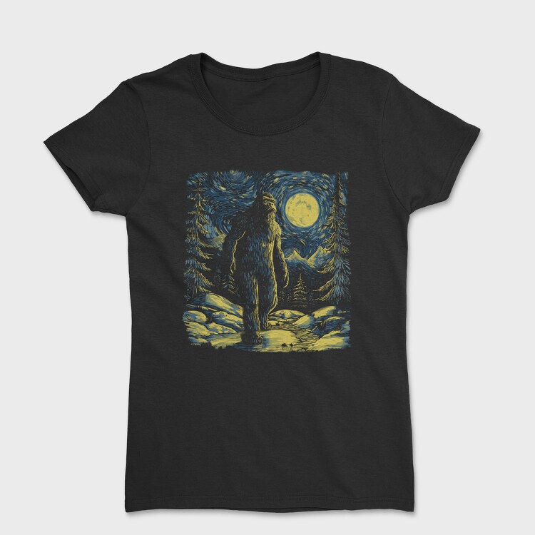 Starry Night Bigfoot, Tricou Femei