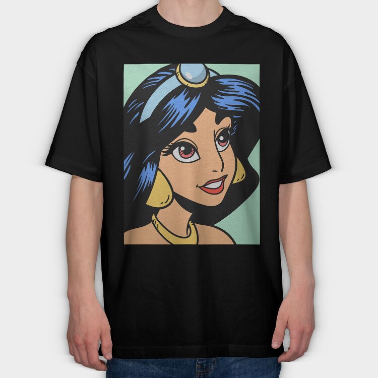 Jazzy Jasmine, Tricou Oversize Barbati (Unisex)