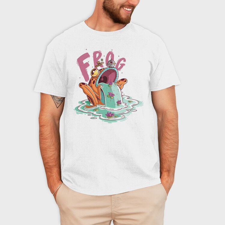 Frogsplash Froggy, Tricou Barbati (Unisex)