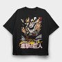 Fire Wolf Roar, Tricou Oversize Barbati (Unisex)