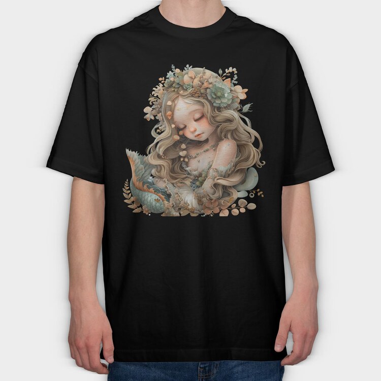 Enchanted Garden Crown, Tricou Oversize Barbati (Unisex)